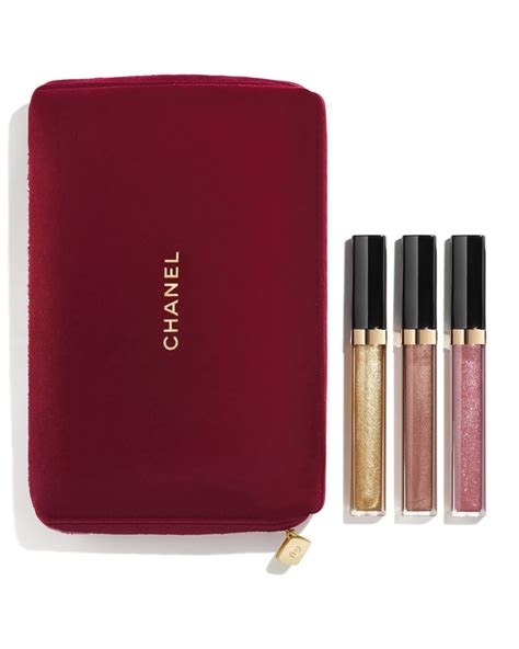 chanel holiday lip set|MAXIMUM BRILLIANCE Lipgloss trio .